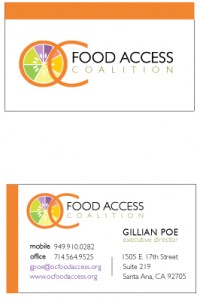 OC Food Access Logo and Card