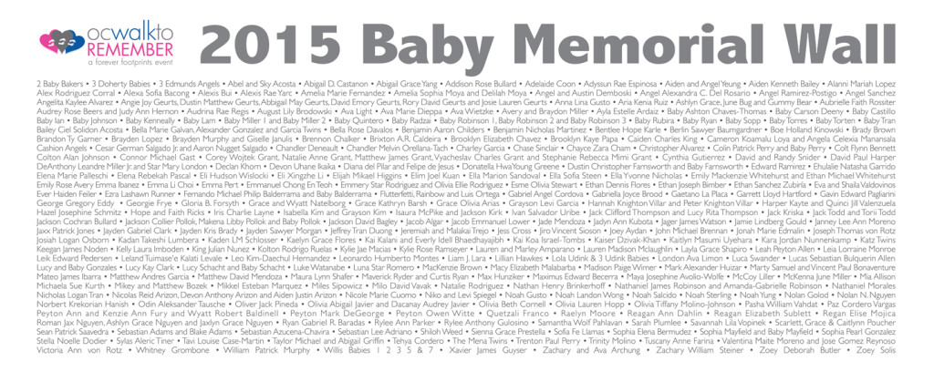 Baby Memorial Wall