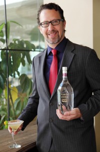 bartender with vodka