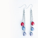 Colored Pearl Earrings