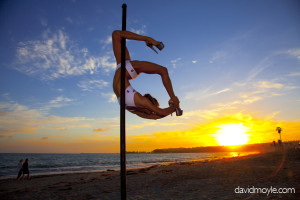 Pole Fitness at Sunset