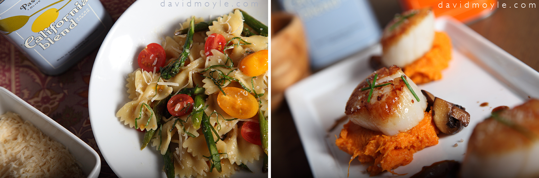 Pasta, Scallops, and Pasolivo