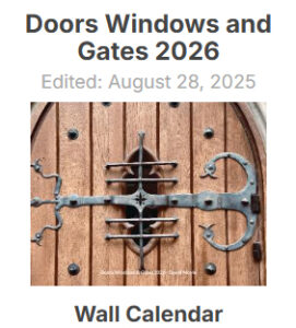 doors, windows and gates calendar