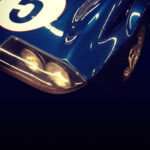 blue corvette race car