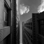black and white architecture photography