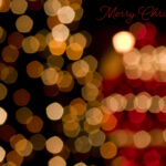 bokeh christmas lights