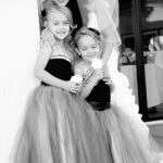 bride and little girls