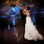 bride and groom first dance