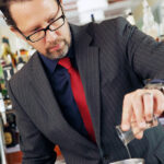 bartender pouring drink