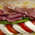 Mozzerella Tomatoes and Prosciutto