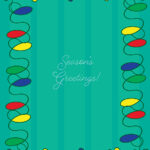 Christmas Tree Lights Drawing