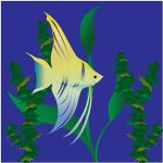 angel fish illustration