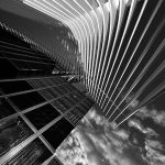 world trade center black and white