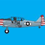 t-6 texan illustration