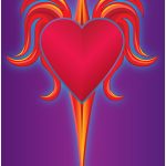 heart and flames