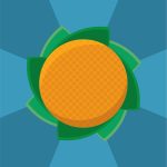 abstract orange drawing