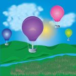 lightbulbs as balloons