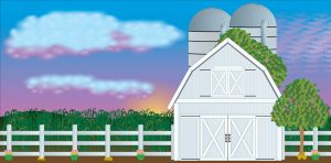 Illustration of an Amish Farm