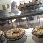 fish pies in a case