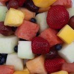 berries and melon
