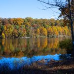 chambers lake in autumn